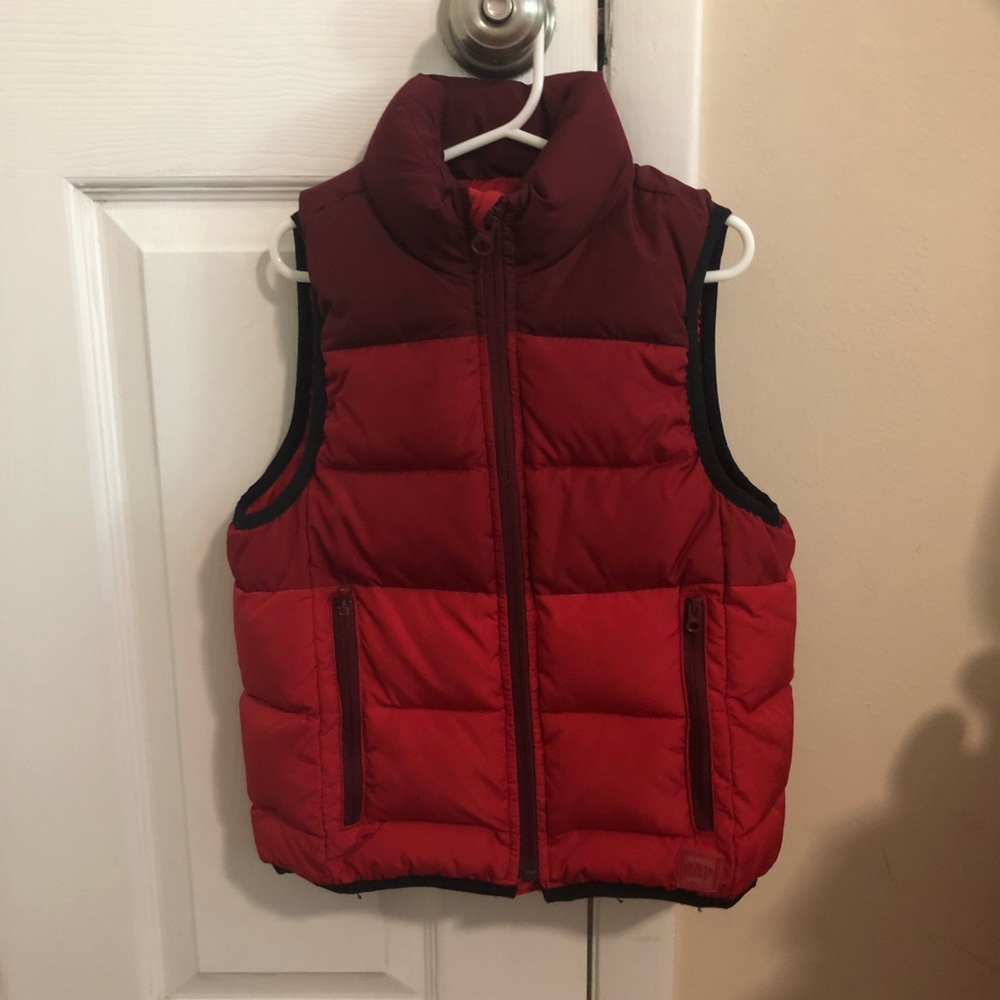 Gap Red Color-Block Puffy Vest, 4-5